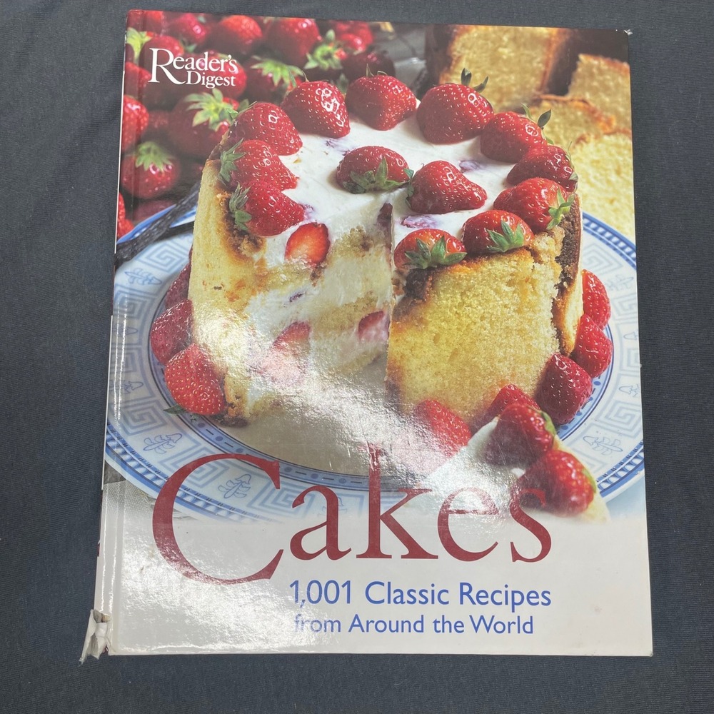 Readers Digest Cakes 1001 Classic Recipes Hardcover Cookbook Baking Reference